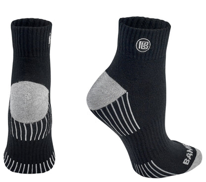 Premium Bamboo Rayon Quarter High Crew Socks