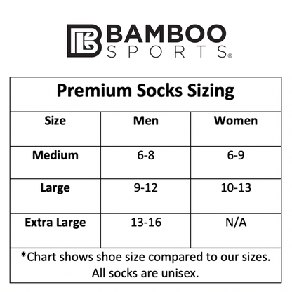 Premium Bamboo Rayon Quarter High Crew Socks