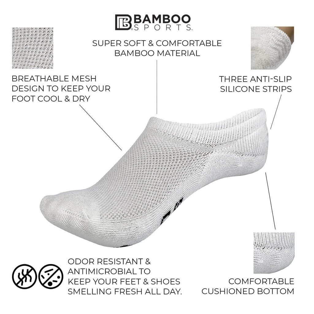 Bamboo Rayon Invisible No Show Socks