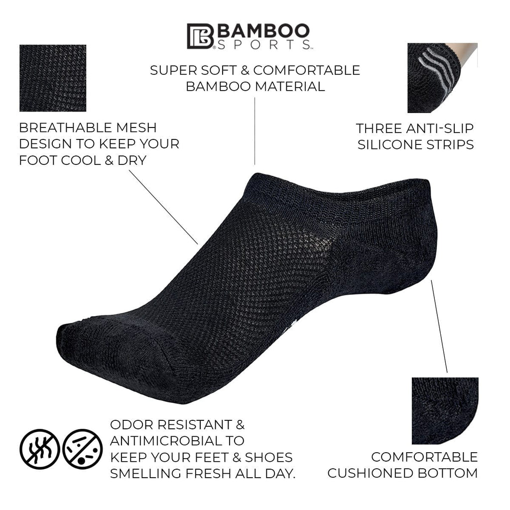 Bamboo Rayon Invisible No Show Socks