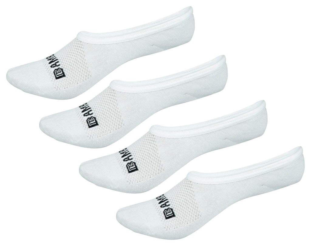 Bamboo Sports Super Low Cut No Show Bamboo Rayon Socks- Breathable, Moisture Wicking, Odor Eliminating, 4 Pair