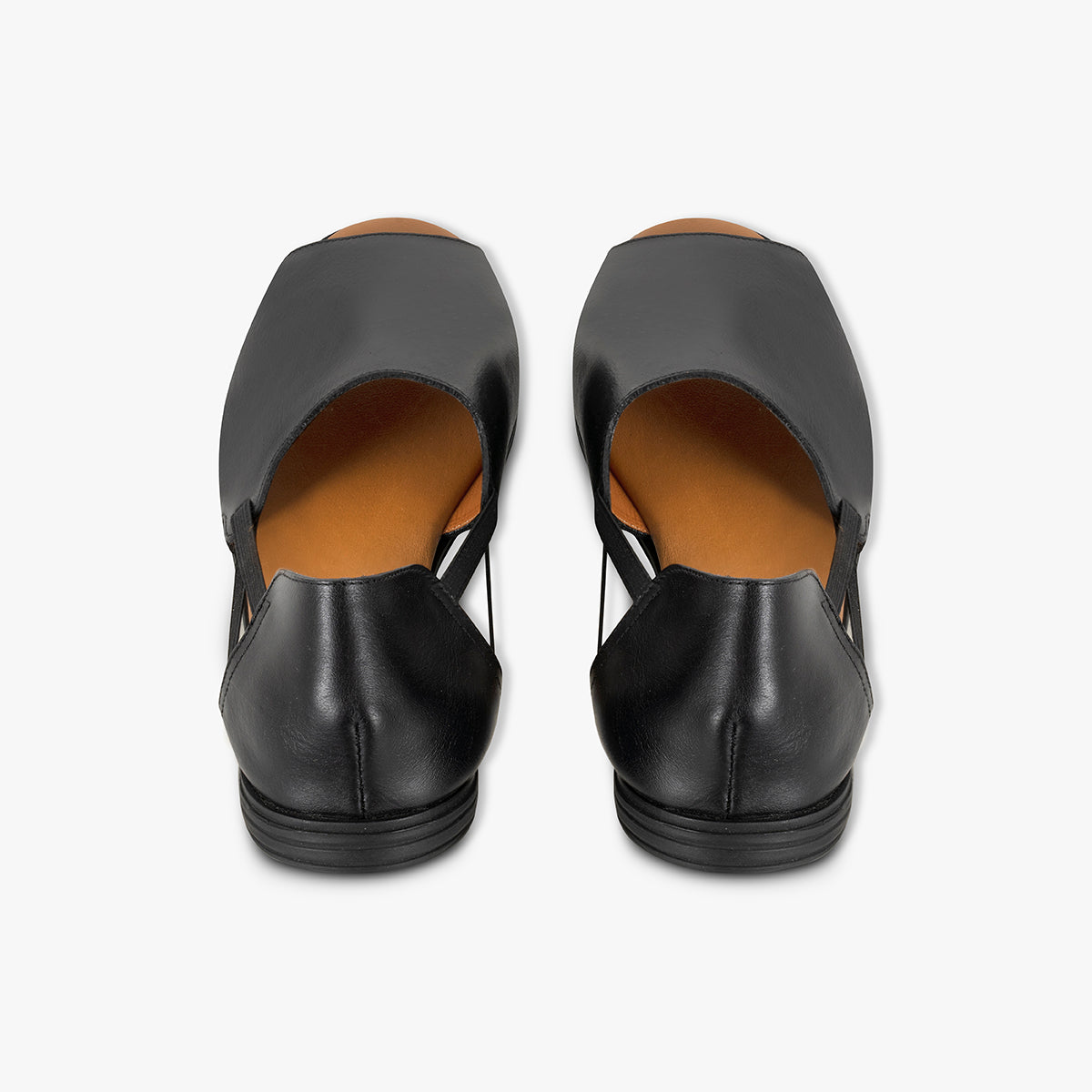 Jet Black Peep Toes