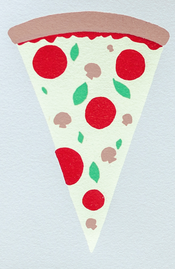 PIZZA GREETING CARD
