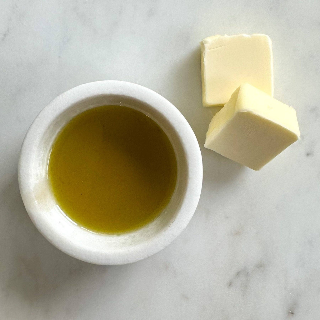 Arbequina Spanish EVOO from Olive Branch — single origin, unfiltered, first pressed, 200ml. Village Cobblery, Gualala CA.
