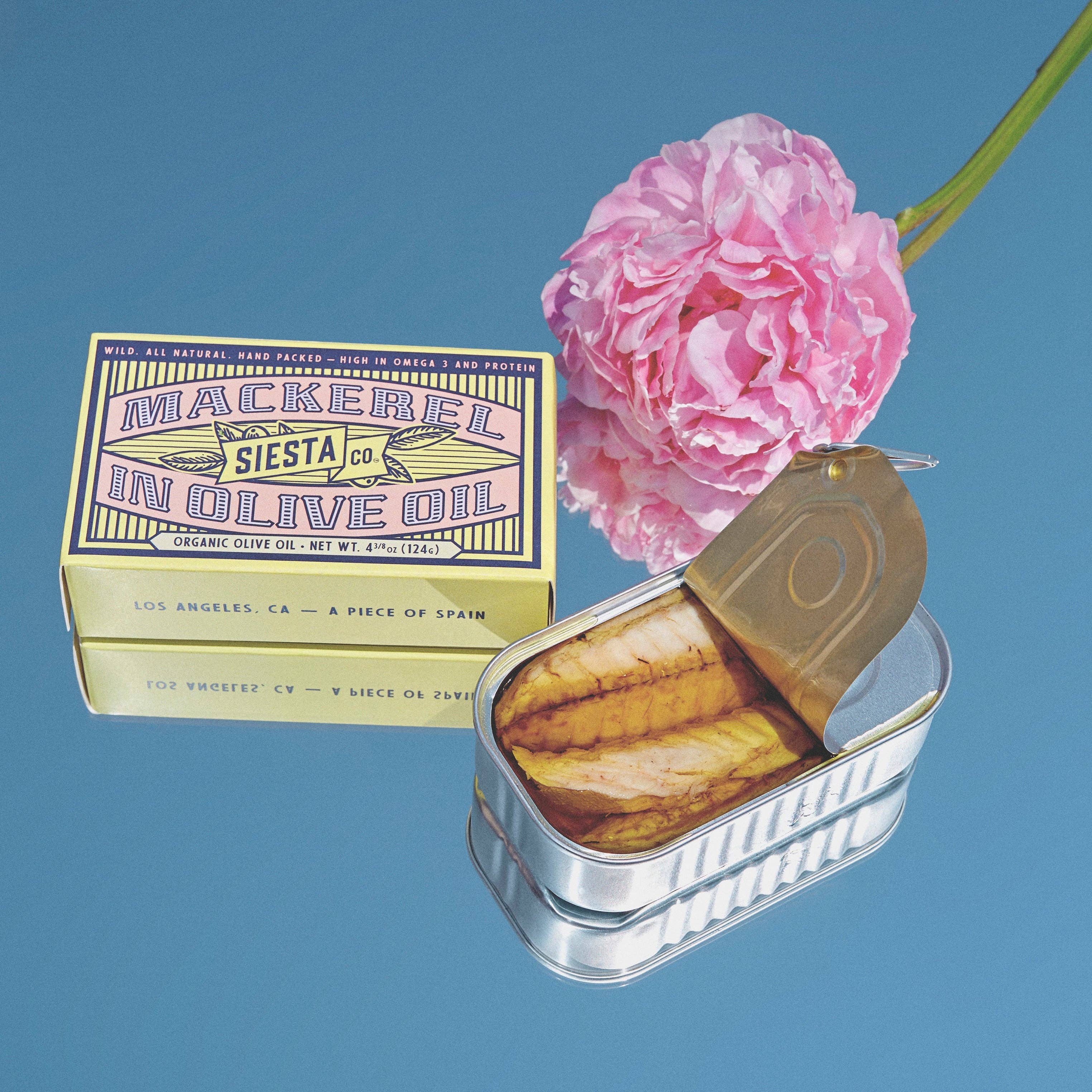 Mackerel in Organic Extra Virgin Olive Oil — Siesta Co.