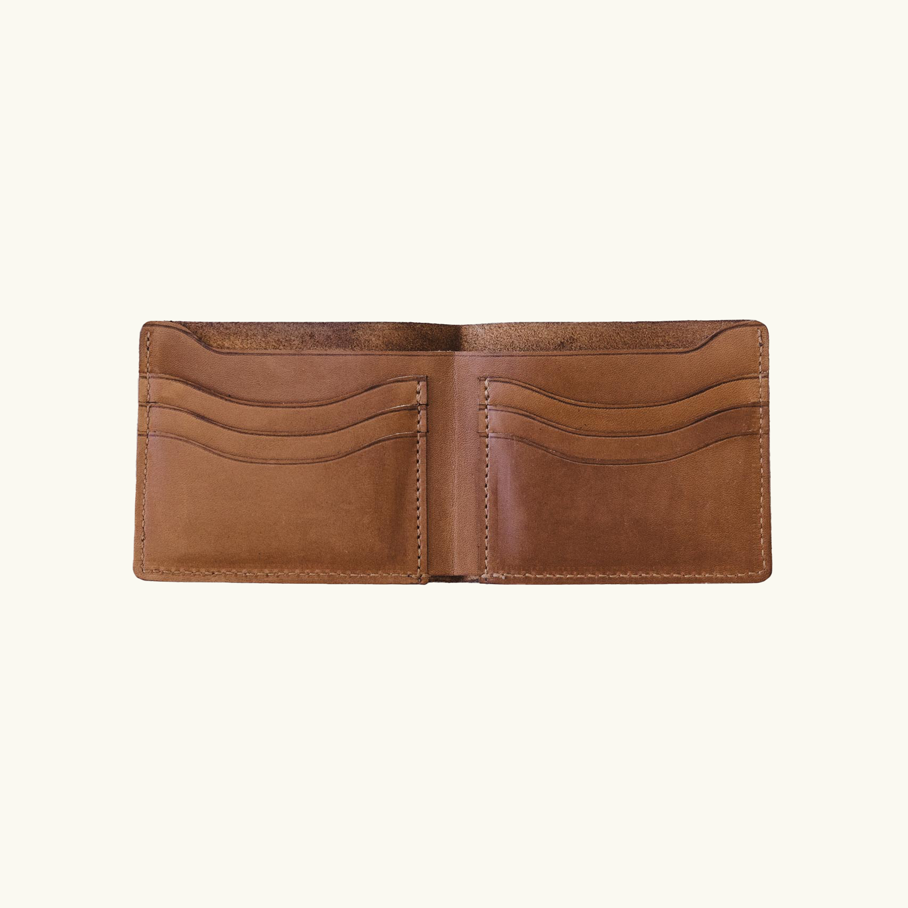 Full-Grain Leather Bifold Wallet: Black