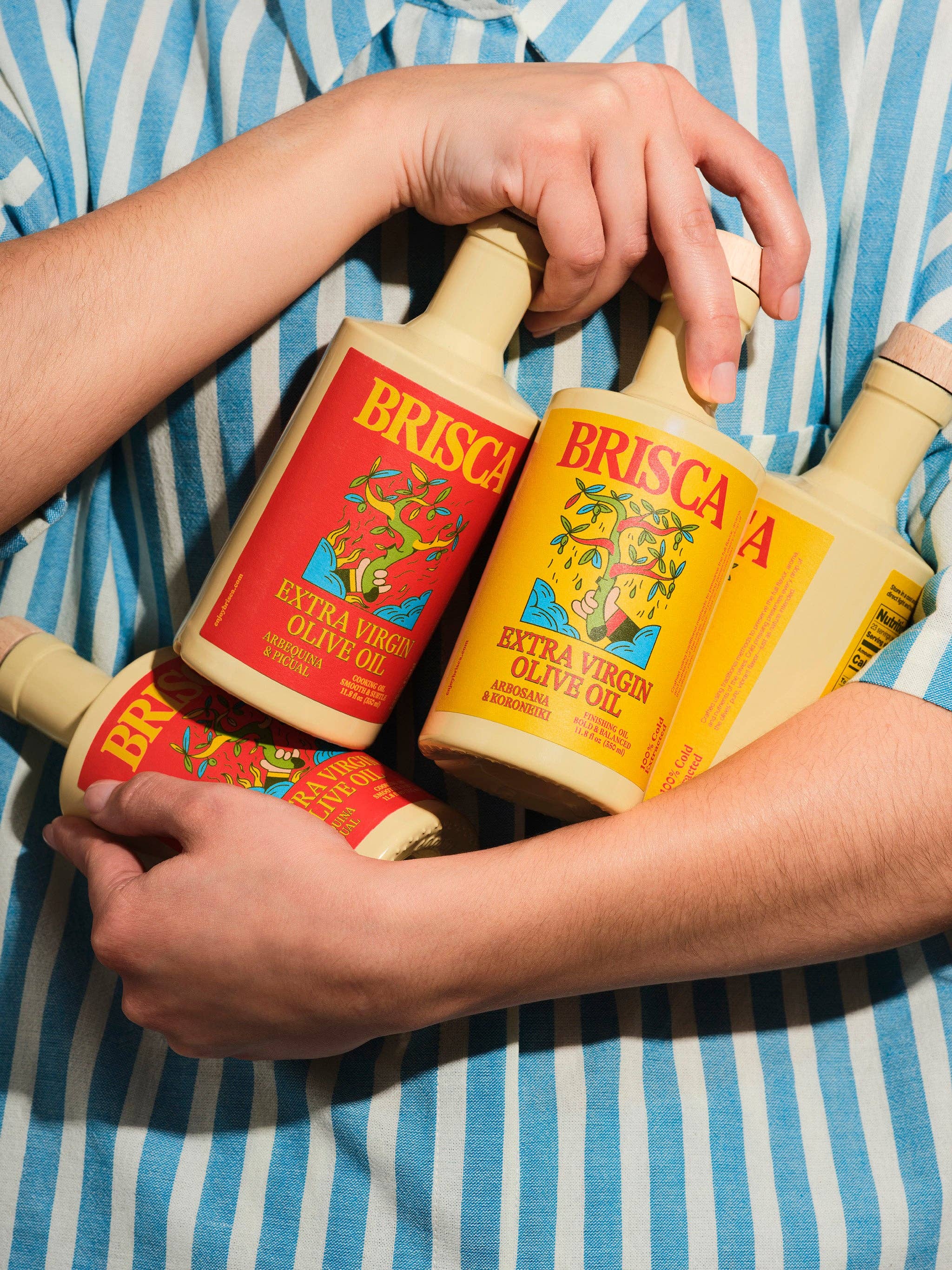 Arbosana & Koroneiki Extra Virgin Olive Oil — Brisca