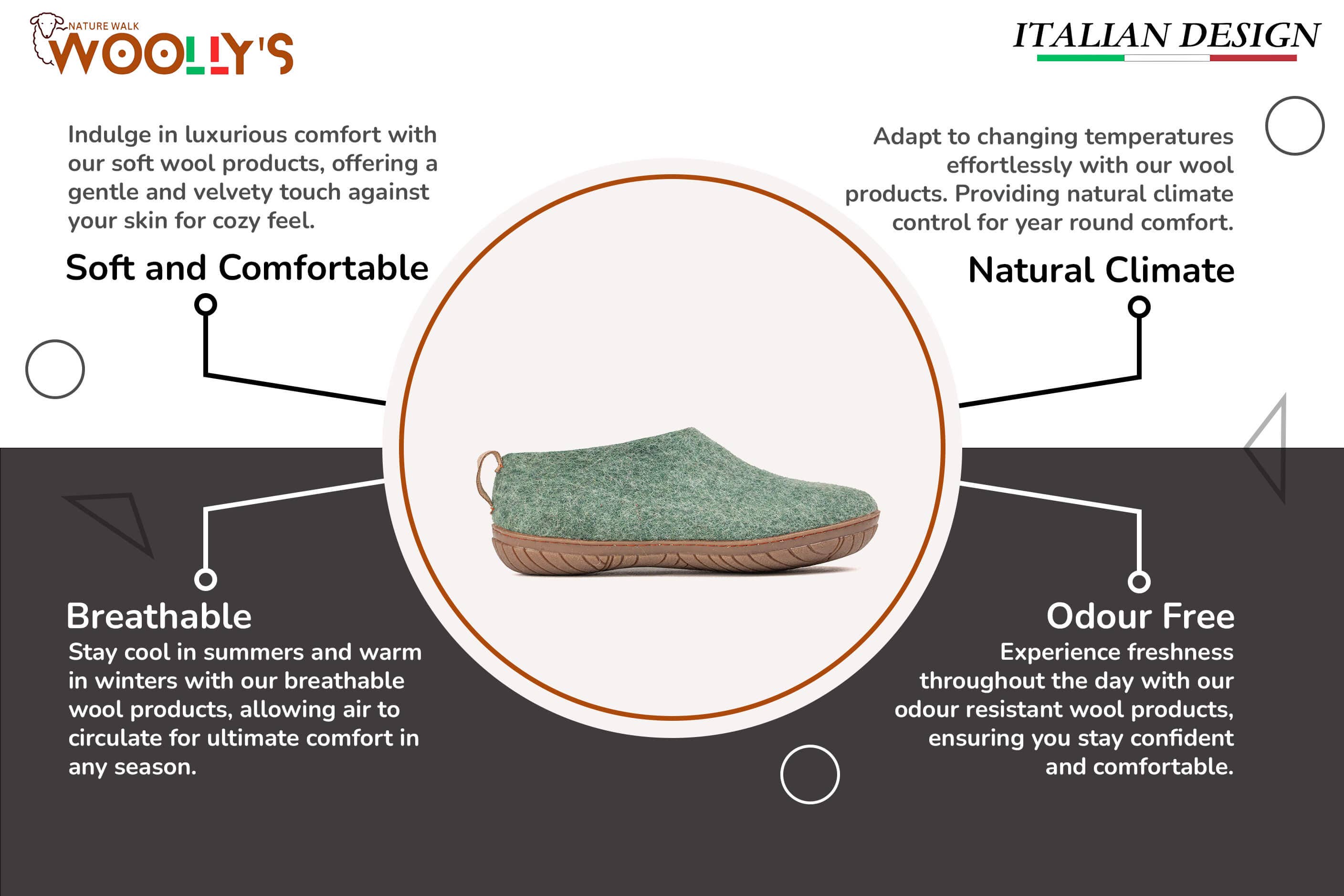 Outdoor Shoes With Rubber Sole - Jungle Green: 45