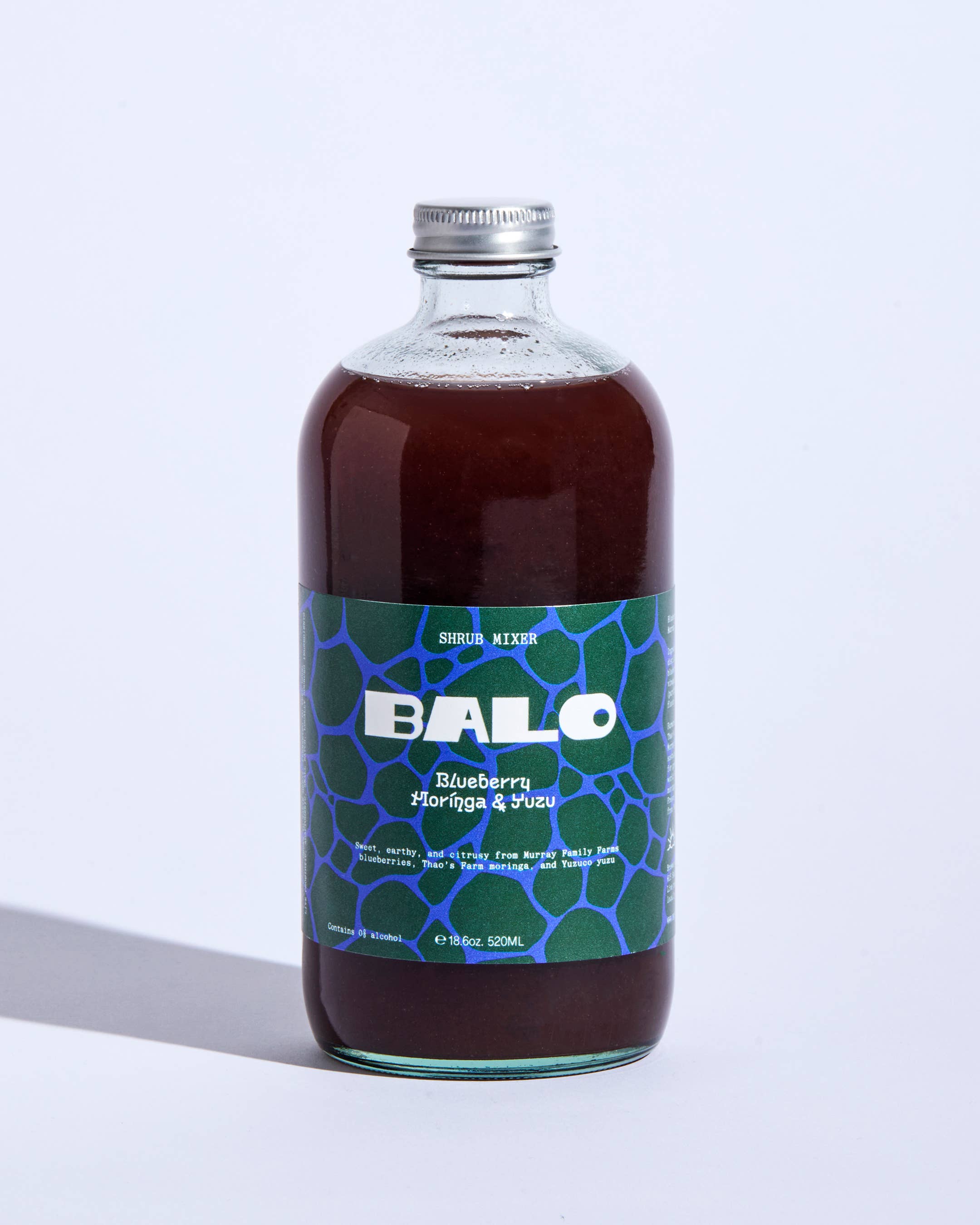 Blueberry, Moringa & Yuzu Shrub Mixer — Balo
