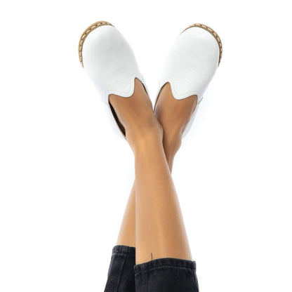 Women's White Slip On Shoes