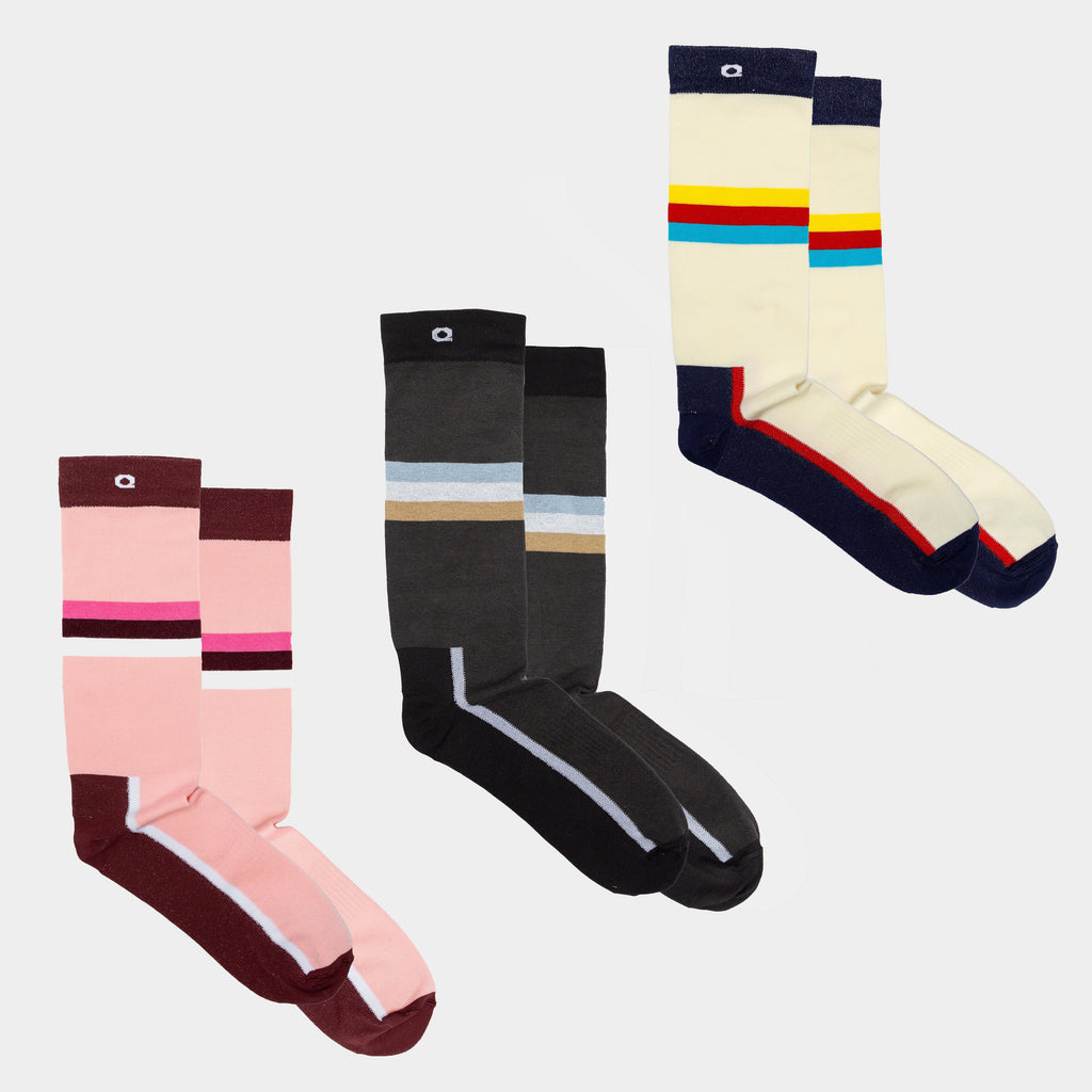 Mid-Stripe Crew Sock