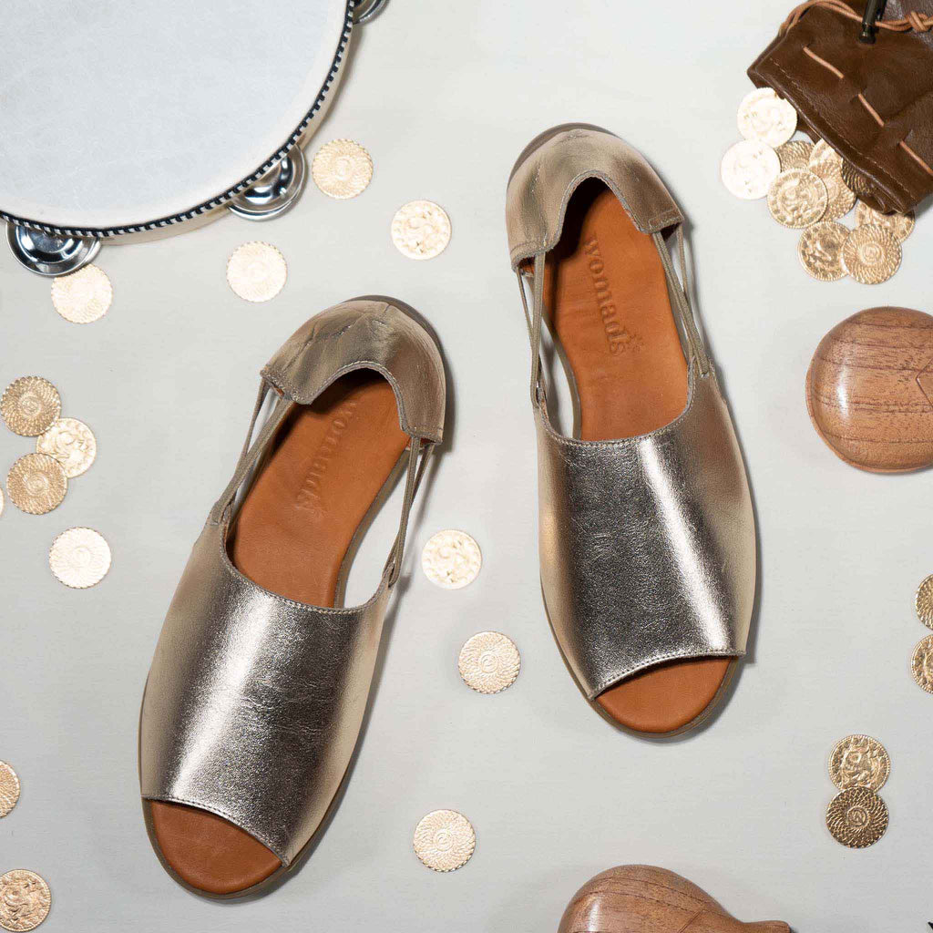 Golden Nectar Peep Toes