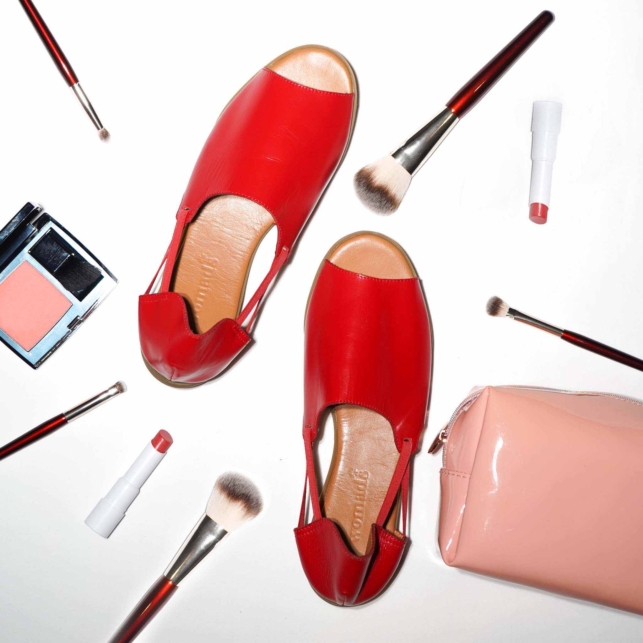 Imperial Red Peep Toes