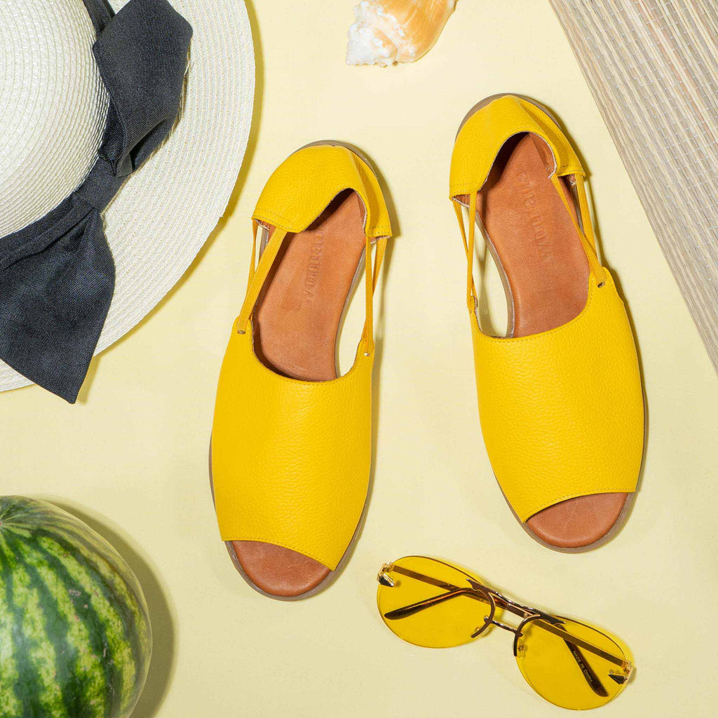 Sunshine Yellow Peep Toes