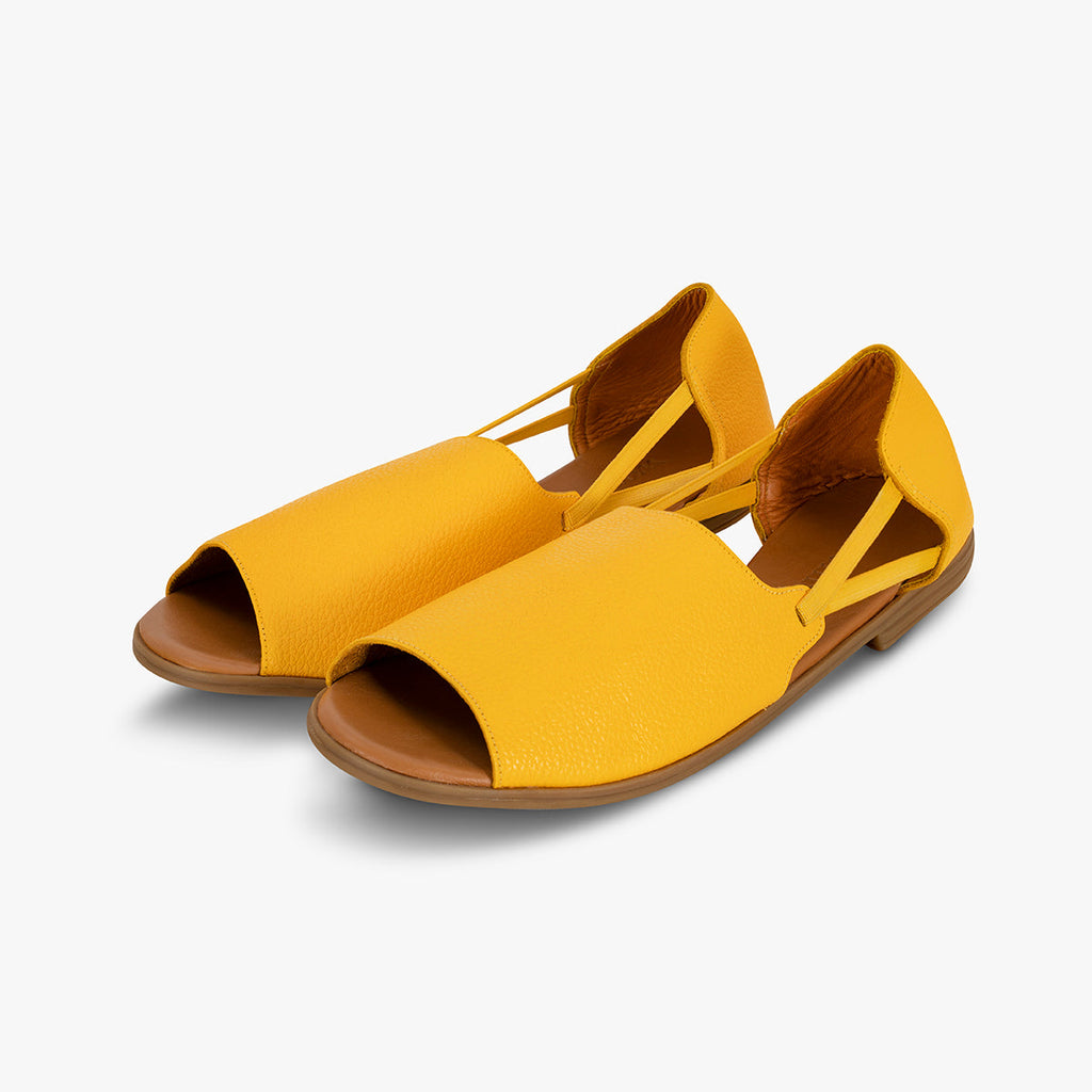 Sunshine Yellow Peep Toes